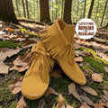 Deerskin Leather Moccasins, Soft Sole, Double Sole | Artisan, Custom, Barefoot Shoes, Grounding, Minimalist