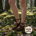 Leather Gladiator Sandals | Handmade Barefoot Sandals | Minimalist Lace Up Summer Footwear