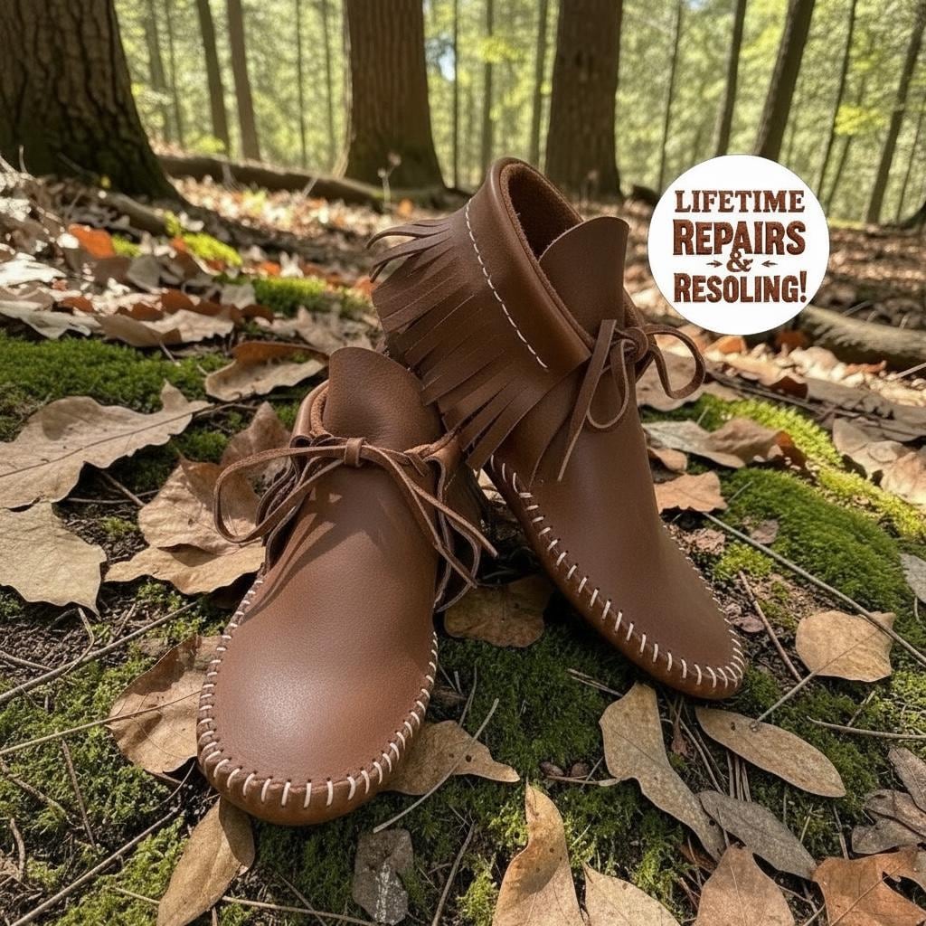 Handmade Leather Moccasins | Soft Sole Barefoot House Shoes | Comfortable Minimalist Footwear