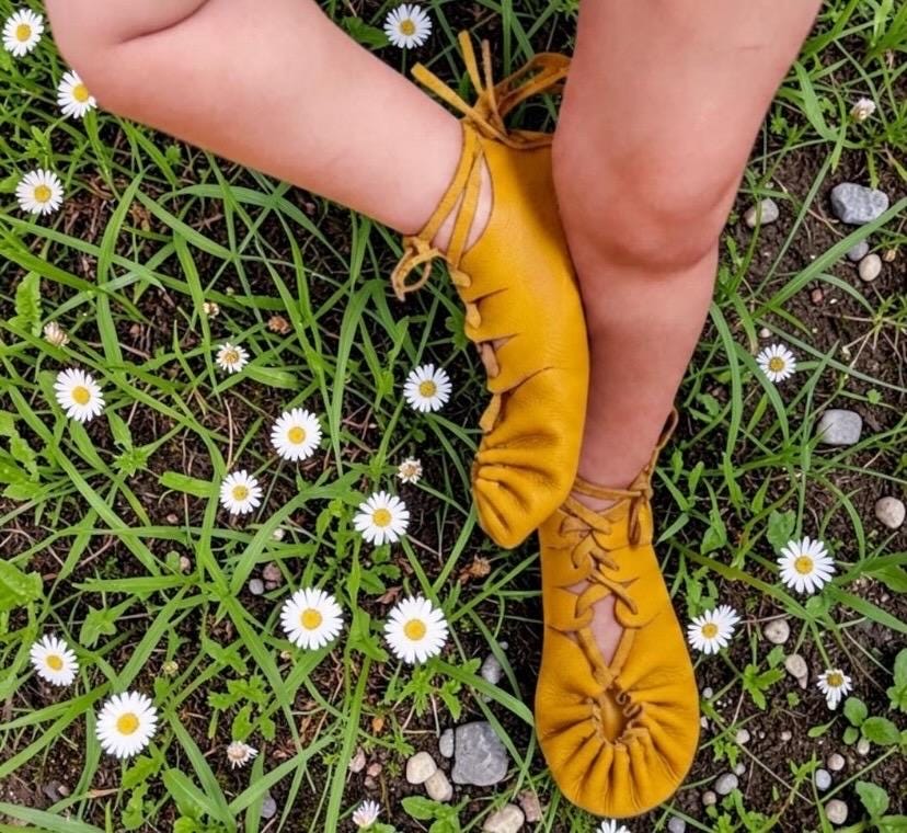 Kids Earthing Shoes | Handmade Leather Gladiator Sandals | Zero Drop Kids Shoes