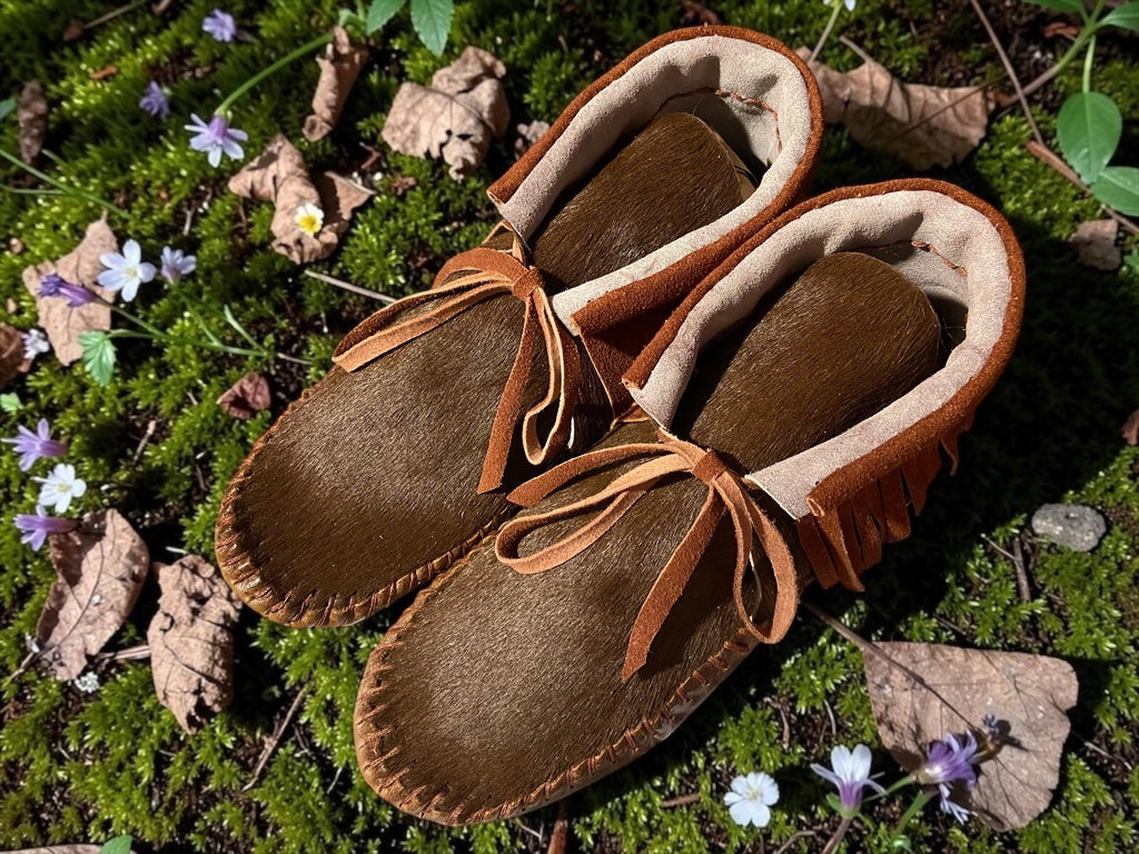 Custom Leather Moccasins Handmade | Gifts for Dad | Barefoot Shoes Wide Toe Box | Minimalist Zero Drop Slippers