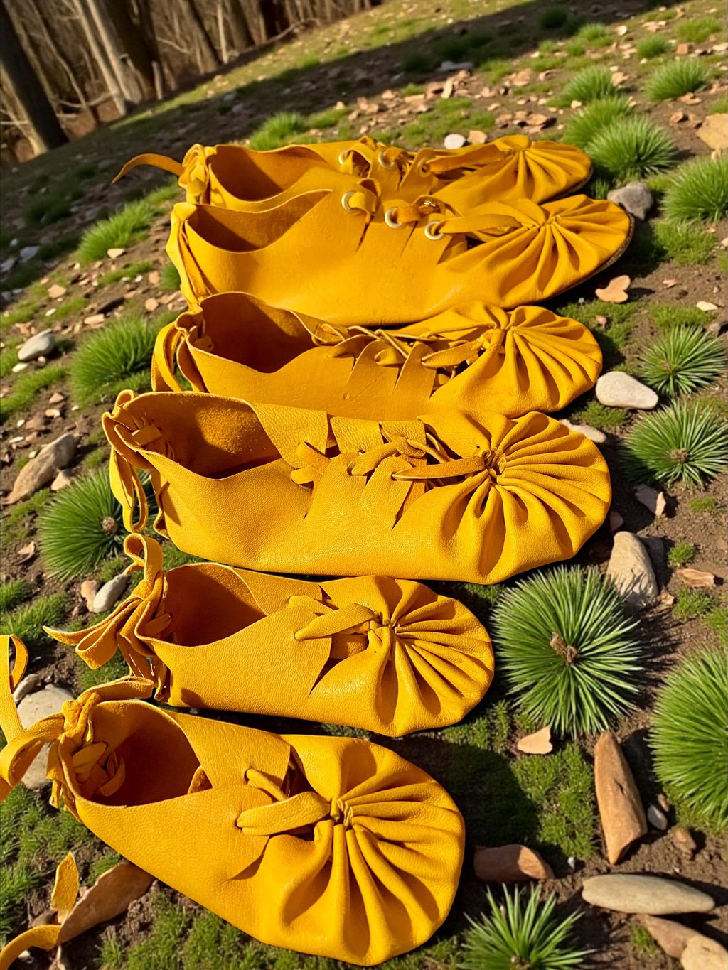 Handmade Minimalist Leather Sandals | Barefoot Lace-Up Shoes, Cowhide Sole | Grounding Moccasins