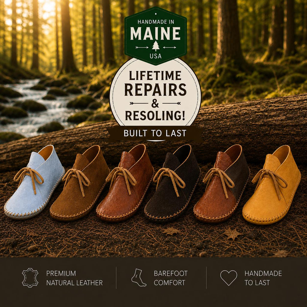 Barefoot Shoes for Men & Women | Wide Toe Box | Minimalist Footwear | Custom Leather Moccasins