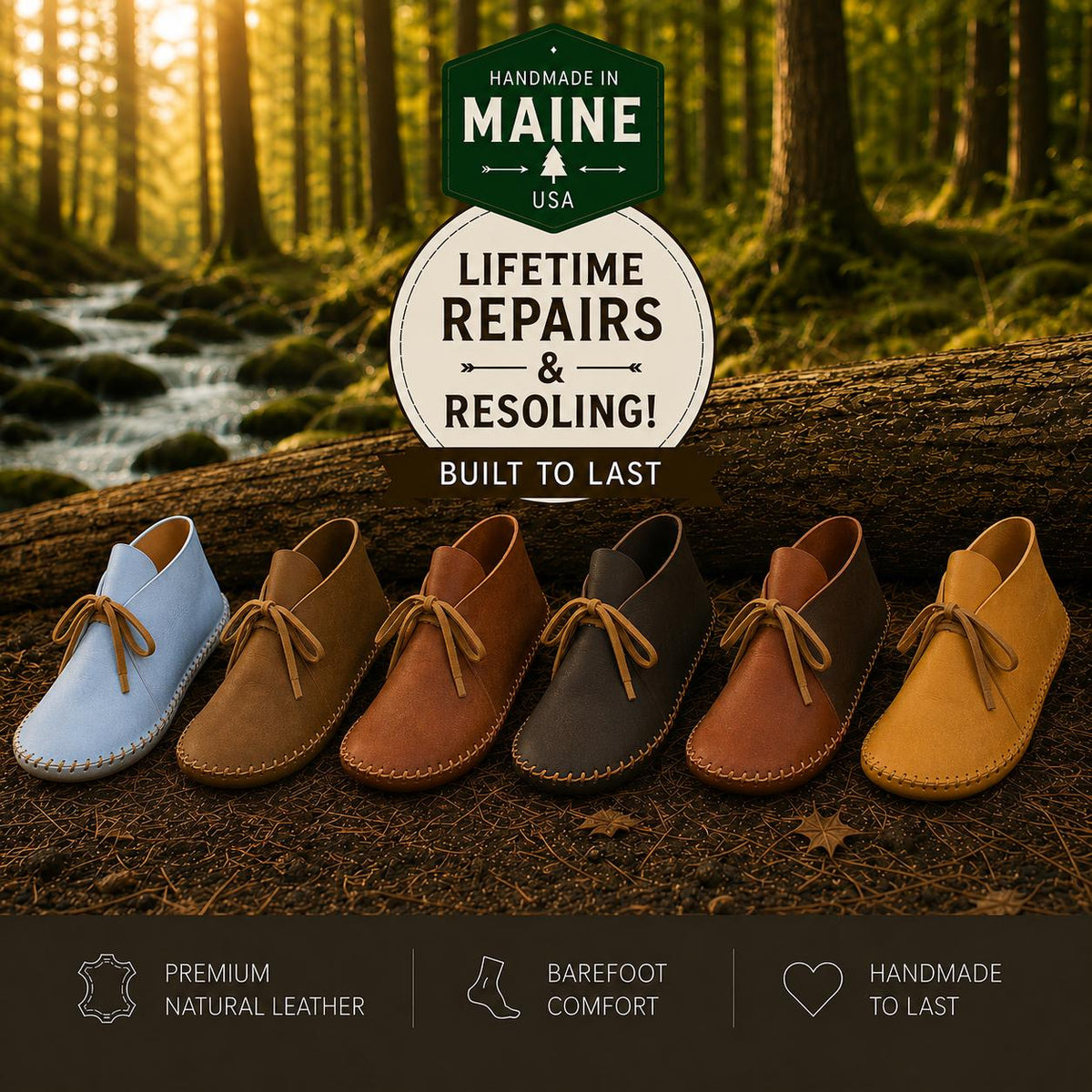 Minimalist Leather Moccasins | Barefoot Shoes for Men & Women | Wide Toe Box | Zero Drop Design