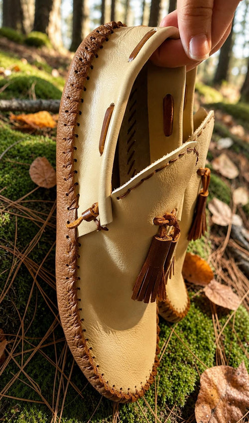 Barefoot Leather Slip On Shoes | Handmade Moccasins | Minimalist Leather Footwear | Wide Toe Box | Custom Made