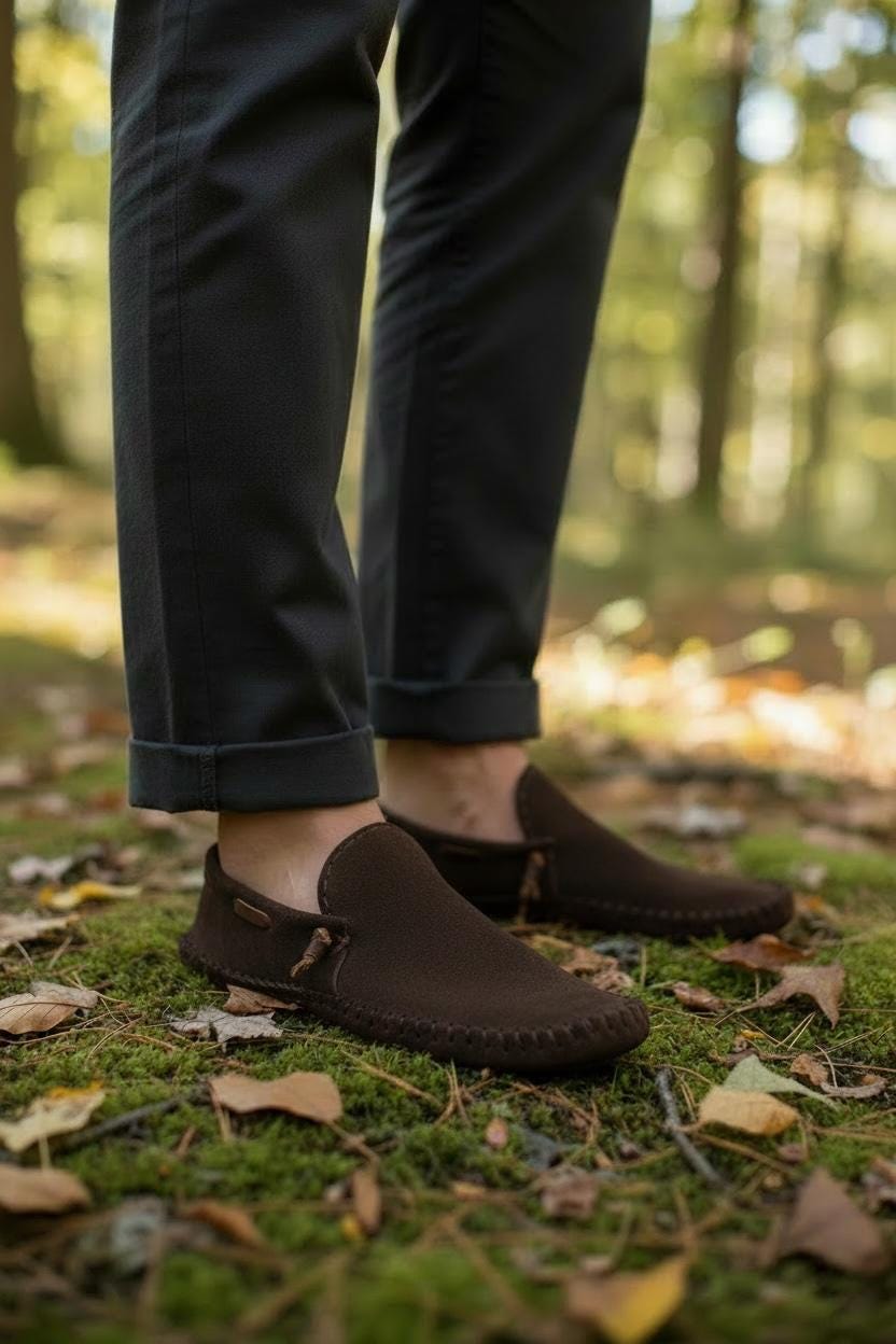 Grounding Slip On Shoes | Leather Barefoot Moccasins | Natural Footwear | Custom Leather Slippers | Made in USA
